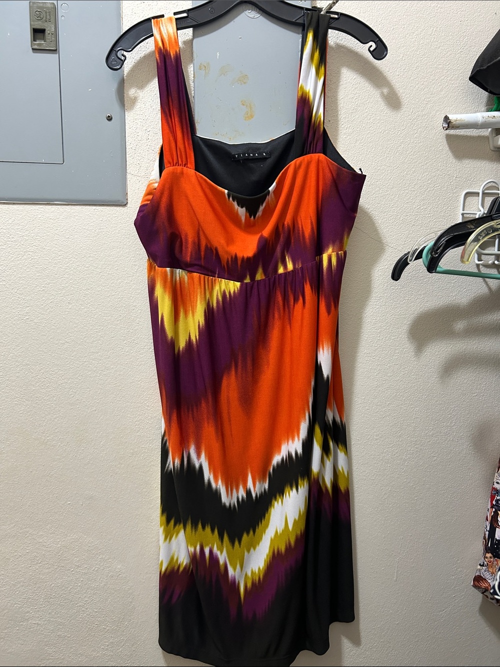 Tiana B.Vibrant Multi-Color Sleeveless Dress